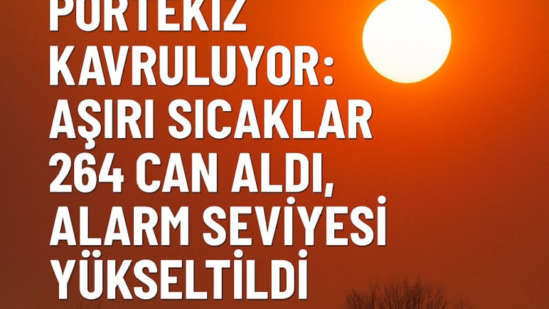Portekiz kavruluyor: Aşırı sıcaklar 264 can aldı, alarm seviyesi yükseltildi