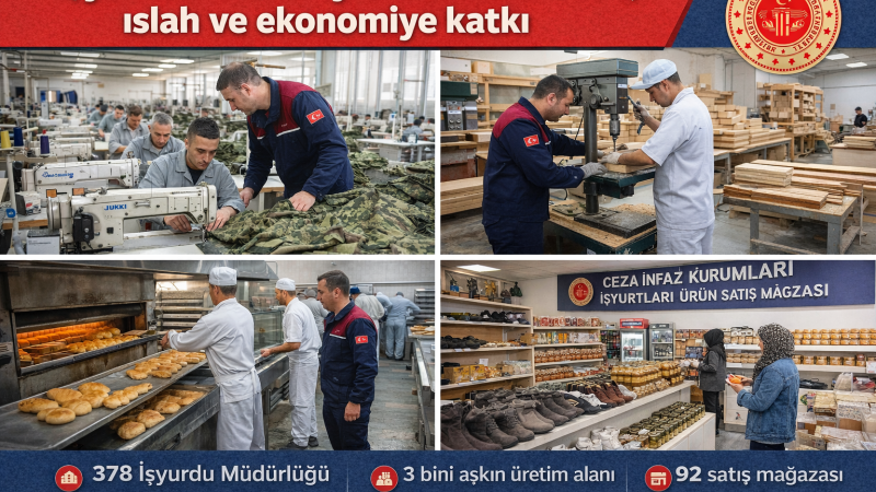 İşyurtları modeliyle cezada üretim, ıslah ve ekonomiye katkı