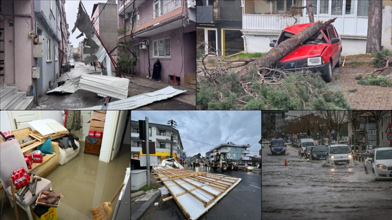 İstanbul’u Fırtına Vurdu: 45 Ağaç Devrildi, 89 Çatı Uçtu