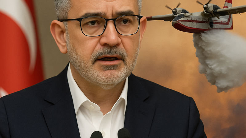 Bakan Yumaklı’dan  Açıklama: 4 İl 5 Yangın Kontrol Altında, Sadece Bursa'da Müdahale Sürüyor