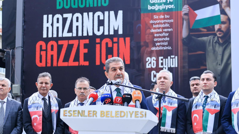 ESENLER’DEN GAZZE’YE DAYANIŞMA ELİ: “BUGÜNKÜ KAZANCIM GAZZE İÇİN”