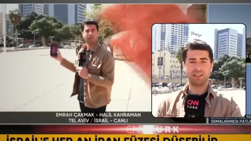 İsrail’de CNN TÜRK ekibine canlı yayın sırasında müdahale