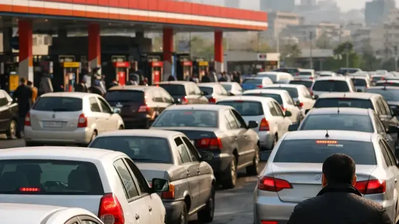 Tahran’da benzin istasyonlarında uzun kuyruklar oluştu