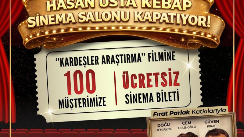 İstanbul’da Lezzet ve Sinema Buluşuyor: Hasan Usta Kebap’ta “Sinema Gecesi”