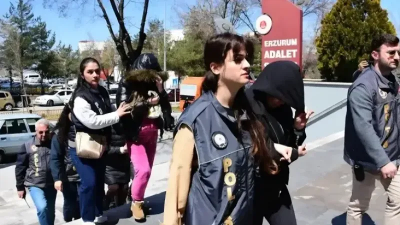 Erzurum’da fuhuş operasyonu: 10 gözaltı, 23 kadın kurtarıldı