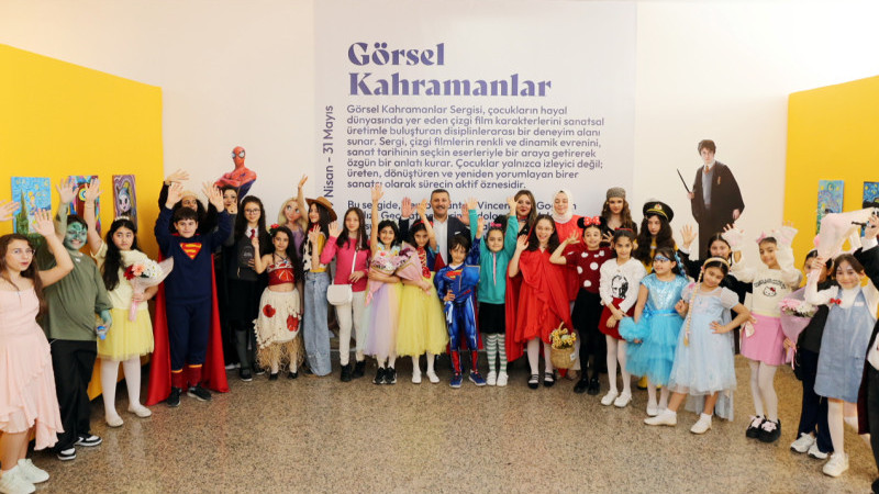 ÇOCUKLAR HAYAL GÜCÜNÜ SANATLA BULUŞTURDU