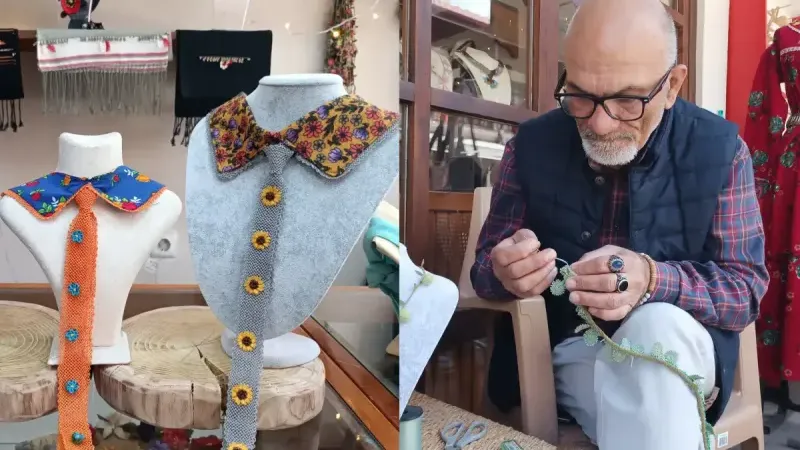 İğne oyasında ezber bozan ilgi: Nallıhanlı erkekler de ilmek atıyor