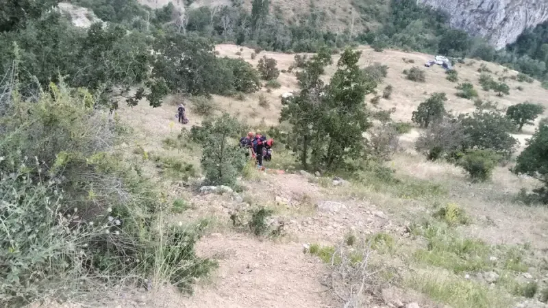 Çorum'da define faciası: Mağarada mahsur kalan kişinin cansız bedenine ulaşıldı